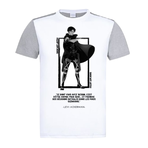 T-shirt Levi Ackerman - Edition Adulte